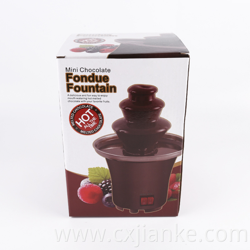 New Design mini electric hot chocolate melting pot fondue fountain